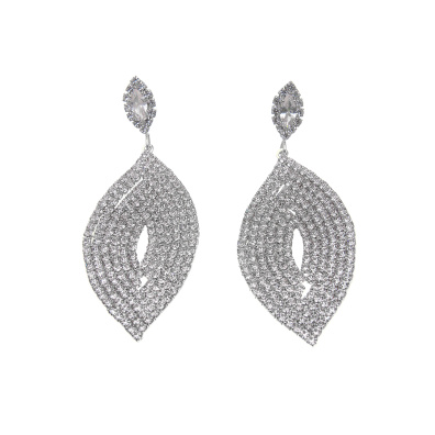 Κρεμαστά σκουλαρίκια με πέτρες lyod 5-1 - Ασημί