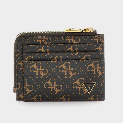 Δερμάτινη Καρτοθήκη Guess Jeans SMVELELEA75-BOC Καφέ