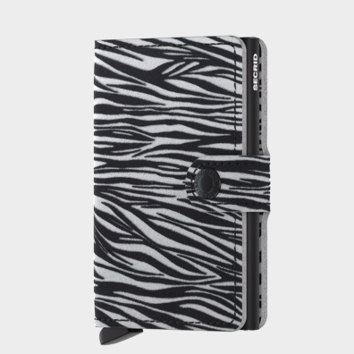 Δερμάτινο Πορτοφόλι Secrid Miniwallet Zebra Light Grey Ασπρόμαυρο