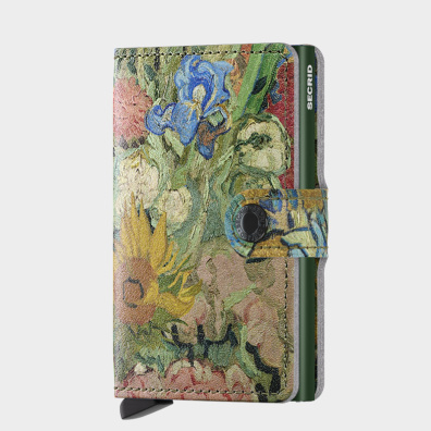 Δερμάτινο Πορτοφόλι Secrid Miniwallet Art Bouquet Πολύχρωμο