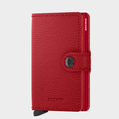 Δερμάτινο Πορτοφόλι Secrid Miniwallet Crisple Lipstick Κόκκινο