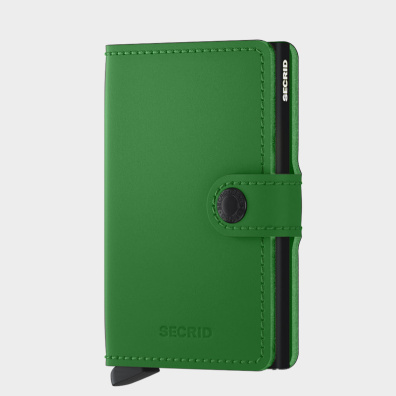 Δερμάτινο Πορτοφόλι Secrid Miniwallet Matte Bright Green Πράσινο