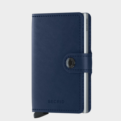 Δερμάτινο Πορτοφόλι Secrid Miniwallet Original Navy Σκούρο Μπλε