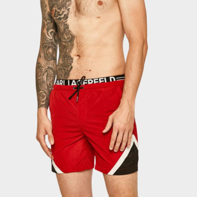 Μαγιό Σορτς Karl Lagerfeld KL20MBM05 Κόκκινο