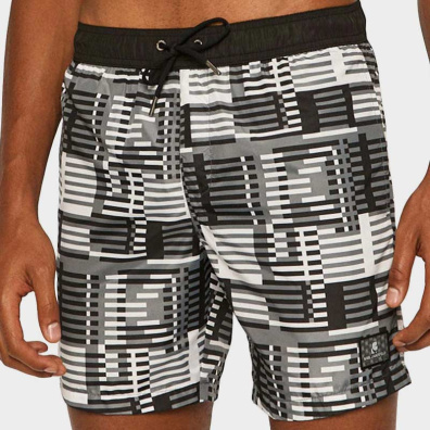 Μαγιό Σορτς Karl Lagerfeld KL20MBM11 Ασπρόμαυρο