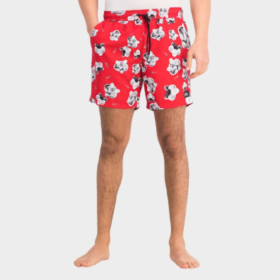 Μαγιό Σορτς Karl Lagerfeld KL20MBM12 Κόκκινο