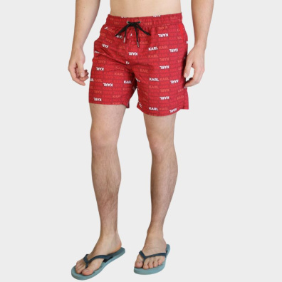 Μαγιό Σορτς Karl Lagerfeld KL21MBM06 Κόκκινο