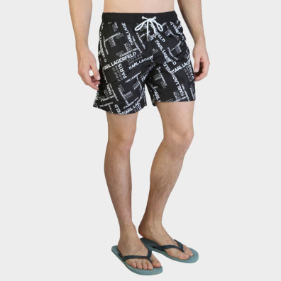 Μαγιό Σορτς Karl Lagerfeld KL21MBM14 Μαύρο