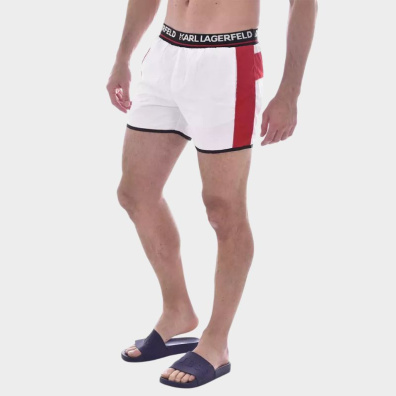 Μαγιό Σορτς Karl Lagerfeld KL21MBS04 Άσπρο
