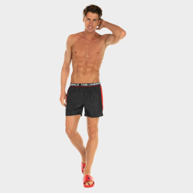 Μαγιό Σορτς Karl Lagerfeld KL21MBS04 Μαύρο