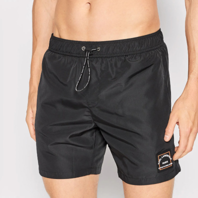 Μαγιό Σορτς Karl Lagerfeld KL22MBM01 Μαύρο