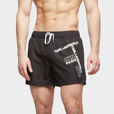 Μαγιό Σορτς Karl Lagerfeld KL22MBS06 Μαύρο