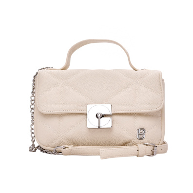 Τσάντα χιαστί με αλυσίδα-SW8951 - Μπέζ