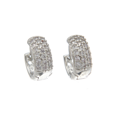 Κρίκος με πέτρες XM-8801-8 - Ασημί