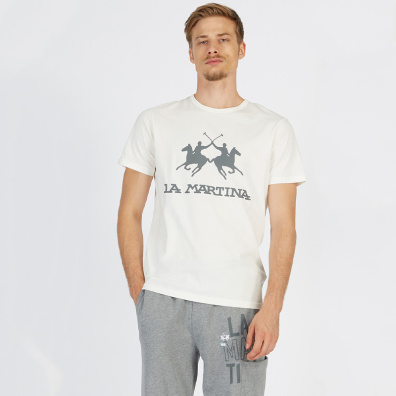 T-Shirt La Martina CCMR05JS206-65A2C4E-0000 Άσπρο