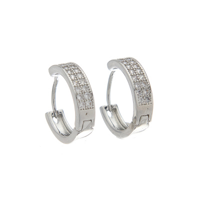 Κρίκος με πέτρες XM-8807-5 - Ασημί