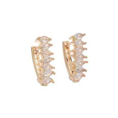 Κρίκος με πέτρες CM-041 - Χρυσό