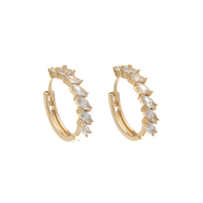 Κρίκος με πέτρες XM-8801-1 - Χρυσό