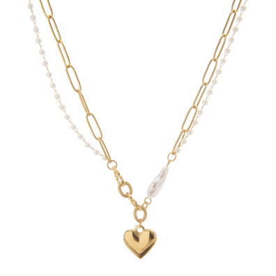 Αλυσίδα λαιμού HS4607-19 - Χρυσό