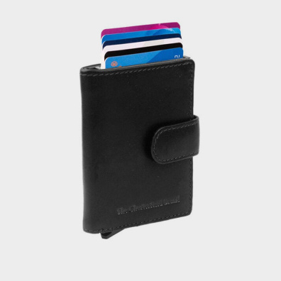 Δερμάτινη Καρτοθήκη Chesterfield C08.038100 Μαύρο