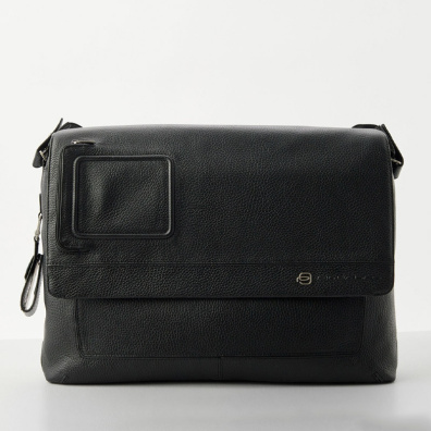 Δερμάτινη Τσάντα Ταχυδρόμου Piquardo OUTCA1592VI-NERO Μαύρο