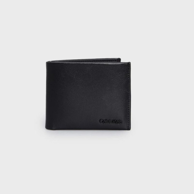 Δερμάτινο Πορτοφόλι Calvin Klein K50K511276-BEH Μαύρο