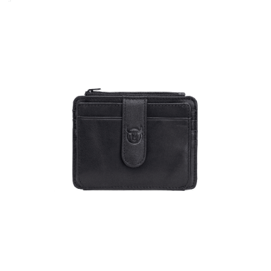 Δερμάτινο πορτοφόλι καρτοθήκη Bull Captain KB 00 μαύρο