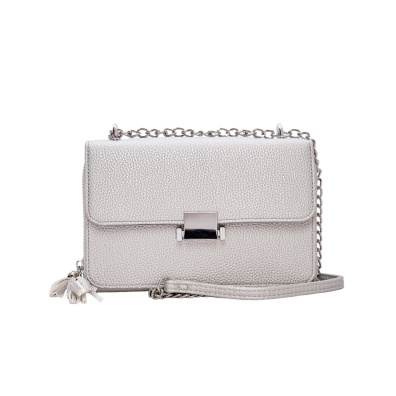 Τσαντάκι χιαστί HY-20246 - Ασημί