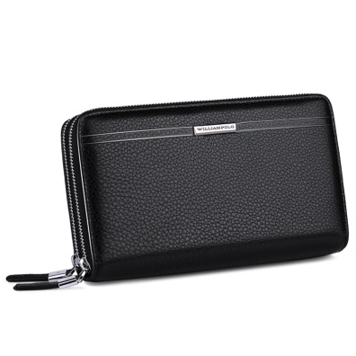 Δερμάτινο Ανδρικό πορτοφόλι William Polo 163(LARGE) Μαύρο
