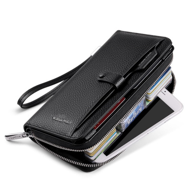 Δερμάτινο Ανδρικό πορτοφόλι William Polo 191463 Μαύρο