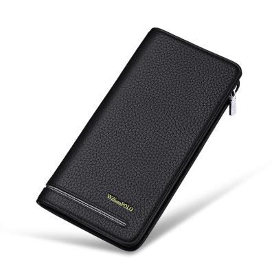 Δερμάτινο Ανδρικό πορτοφόλι William Polo 195191 Μαύρο