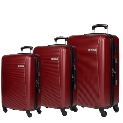 Βαλίτσες trolley (σέτ 3 τεμαχίων) Cardinal 2009 μπορντό