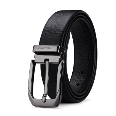 Ανδρική Ζώνη Δερμάτινη William Polo 20523P gun Μαύρο