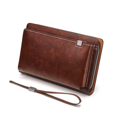 Δερμάτινο Ανδρικό πορτοφόλι William Polo 212161 Καφέ