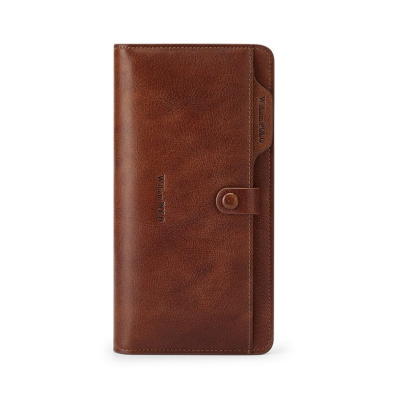 Δερμάτινο Ανδρικό πορτοφόλι William Polo 218163 Καφέ