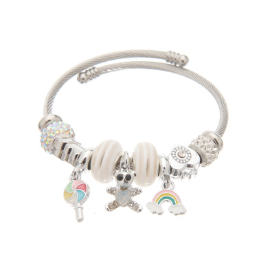 Βραχιόλι με γλειφιτζούρι AA-5301-21 - Ασπρο