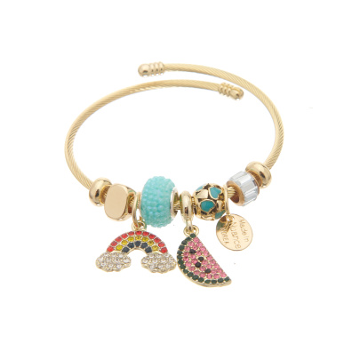 Βραχιόλι με καρπούζι AA-5301-8 - Χρυσό