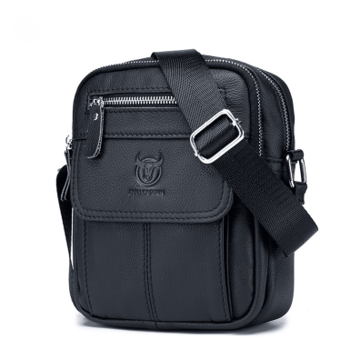 Δερμάτινο τσαντάκι ώμου Bull Captain  DJB 016 Μαύρο