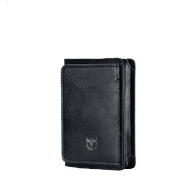 Δερμάτινο πορτοφόλι καρτοθήκη Bull Captain KB464 μαύρη