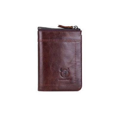Δερμάτινο πορτοφόλι Bull Captain QB051 Σκούρο καφέ