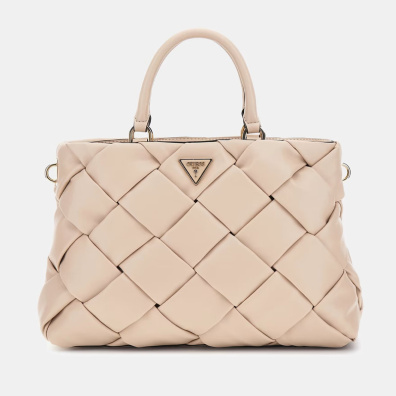 Tσάντα Χειρός Guess Zaina WG898606-STONE Μπεζ