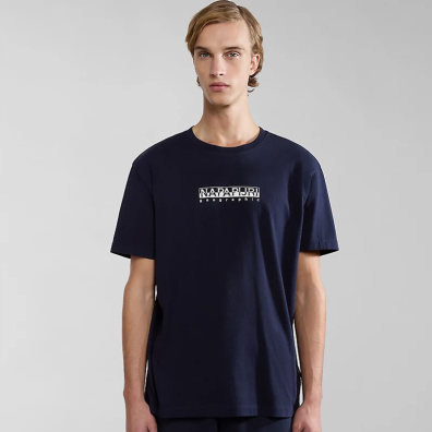 T-Shirt Napapijri S-BOX SS NP0A4H8-176 Σκούρο Μπλε