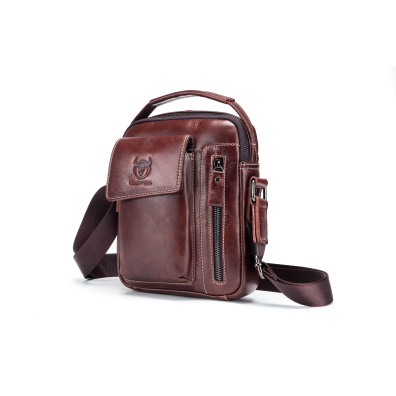 Δερμάτινο τσαντάκι ώμου Bull Captain  DJB 037 Καφέ