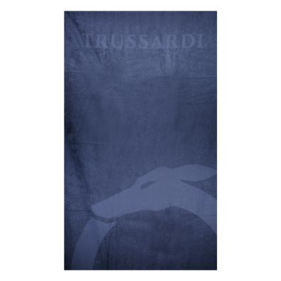 Βαμβακερή Πετσέτα Trussardi TRU2MTW01F-BL14 (170 x 90 cm) Μπλε