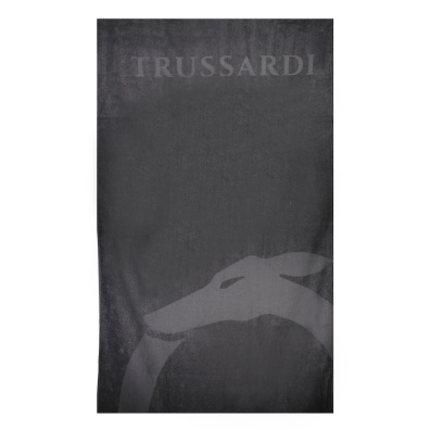 Βαμβακερή Πετσέτα Trussardi TRU2MTW01F-NE03 (170 x 90 cm) Μαύρο