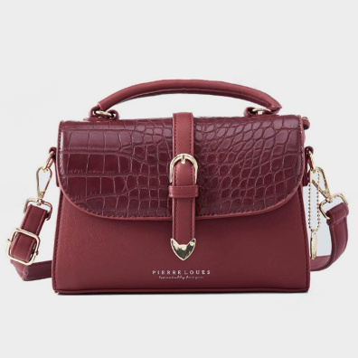 Γυναικεία Τσάντα Χιαστί/χειρός Pierre Loues 514-55 μπορντό
