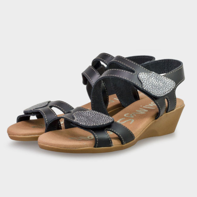Πλατφόρμα Oh My Sandals  4213-1 Μαύρο