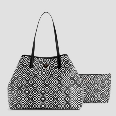 Τσάντα Ώμου Guess Vikky II Tote WR931829-BLK Μαύρο