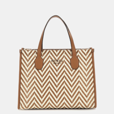 Τσάντα Χειρός Guess Silvana CV866522-GNC Μπεζ