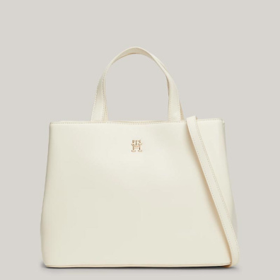 Τσάντα Χειρός Tommy Hilfiger AW0AW16160-AEF Μπεζ